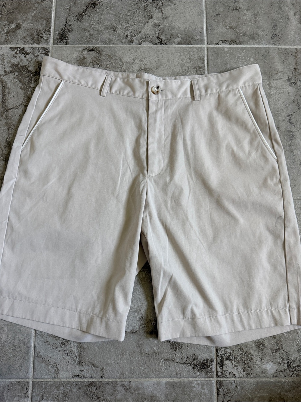 Men's Casual Chino Shorts - Cream